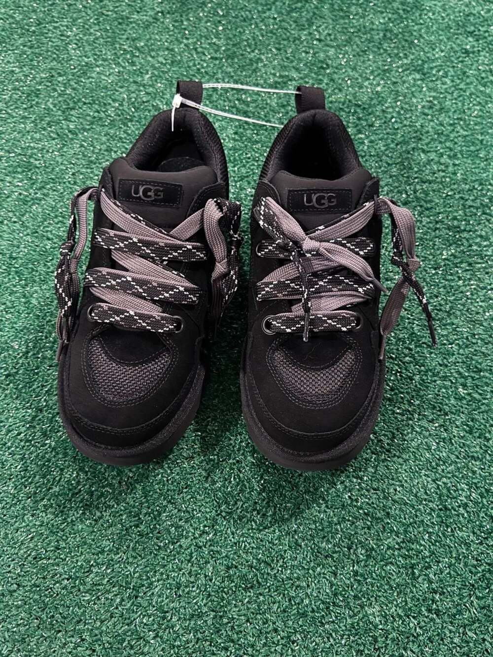 UGG Lowmel Black Suede Sneakers